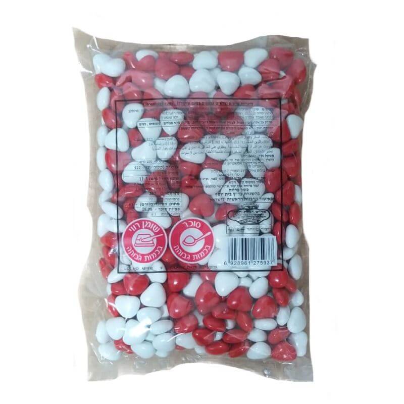 עדשים לב אדום לבן מיני שוקולד 400 גרם