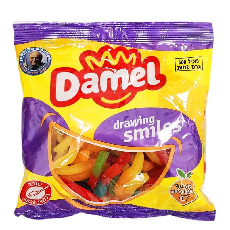 סוכריות ג'לי נחשים דאמל 500  גרם (טבעוני)