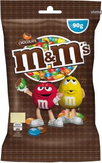 אמ אנד אמס שוקולד חום 90ג'