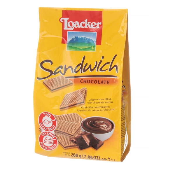 וופל לואקר שוקולד 200 גרם