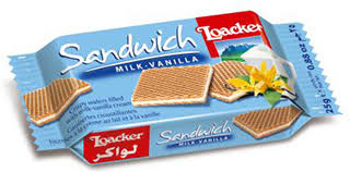 וופל לואקר בטעם וניל 25 גרם