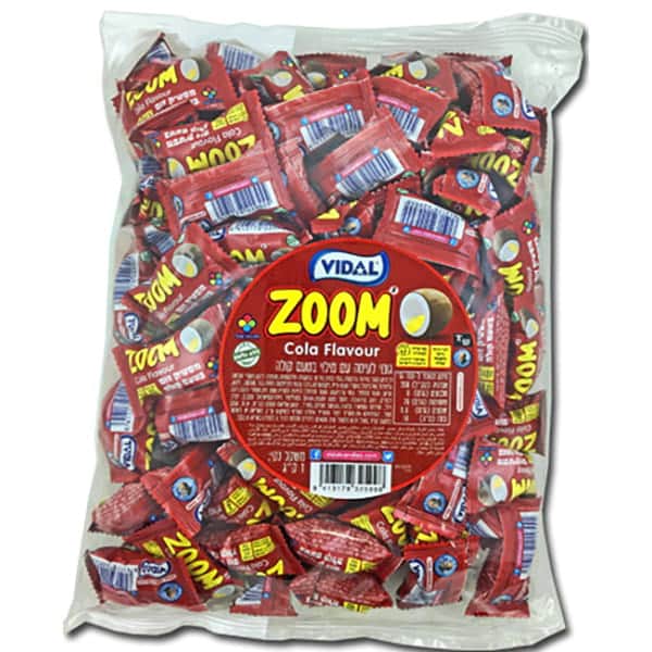 מסטיק זום עם מילוי בטעם קולה 1 ק