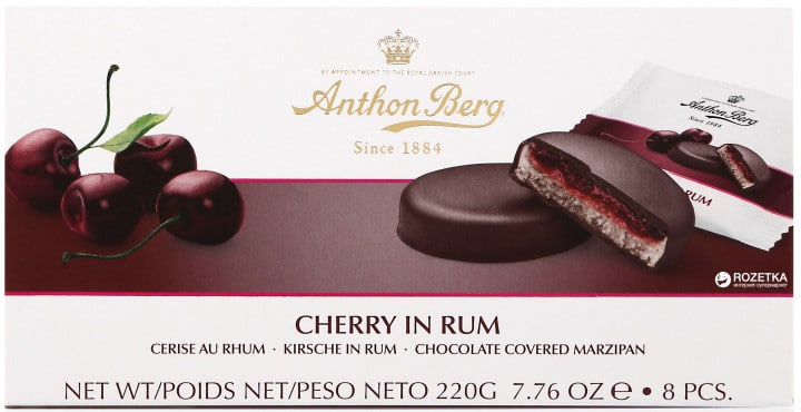 אנטון ברג מרציפן דובדבן ברום 220 גרם