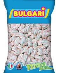 מרשמלו טוויסט ורוד לבן 400 גרם בשקית