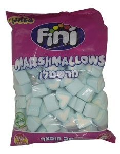 מרשמלו לב כחול לבן 500ג