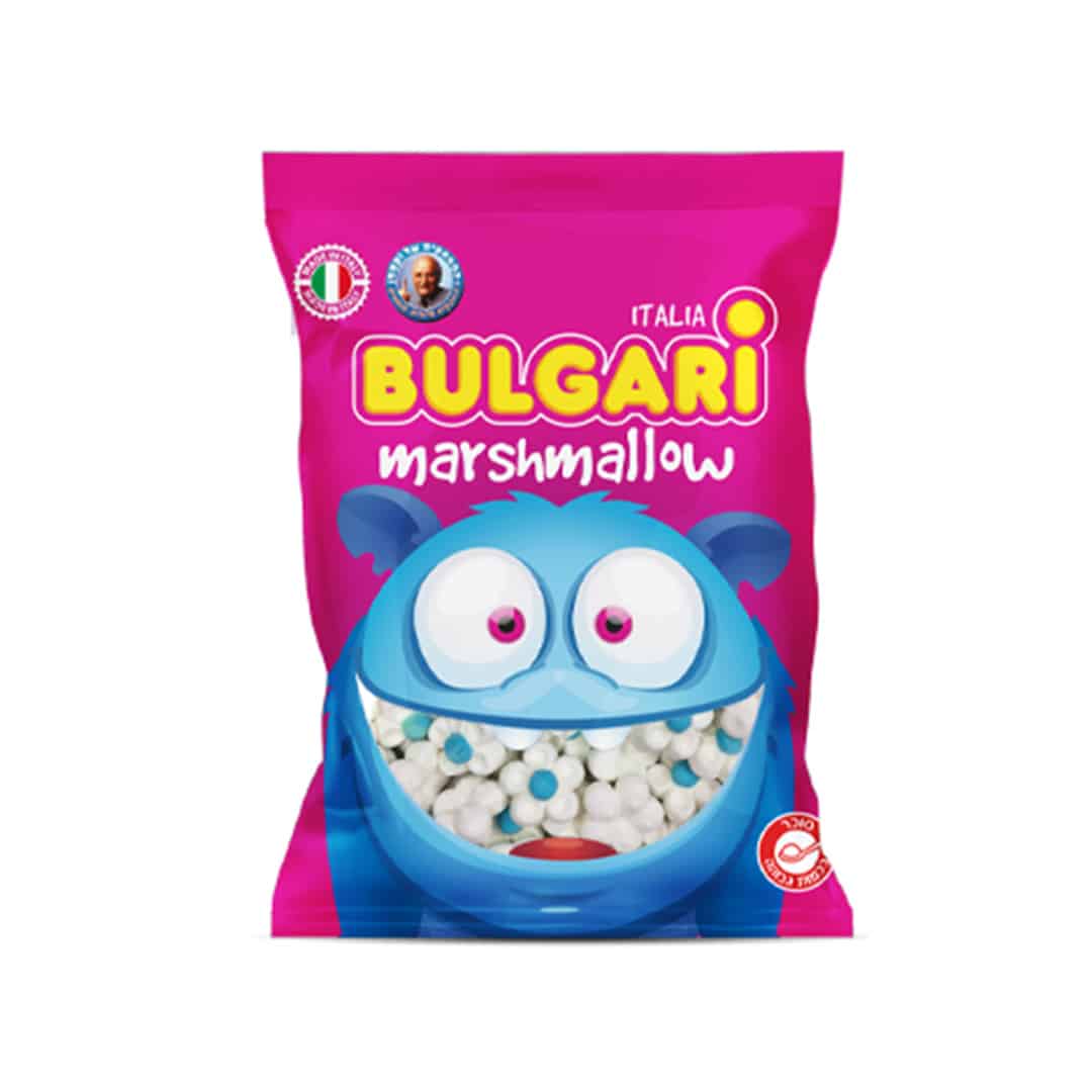 מרשמלו פרחים כחול 400 גר'