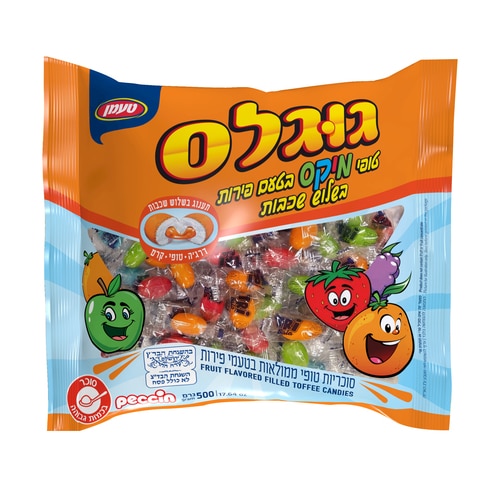 טופי 3שכבות בטעם פירות (טריבלה) 500גר' בד