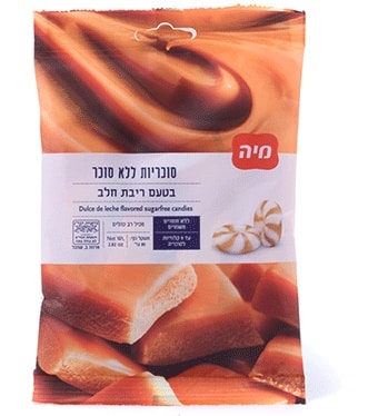 סוכריות ריבת חלב ללא סוכר 80 גרם