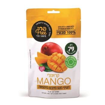 פרי FREE חטיף מנגו קראנצ'י 20 גרם