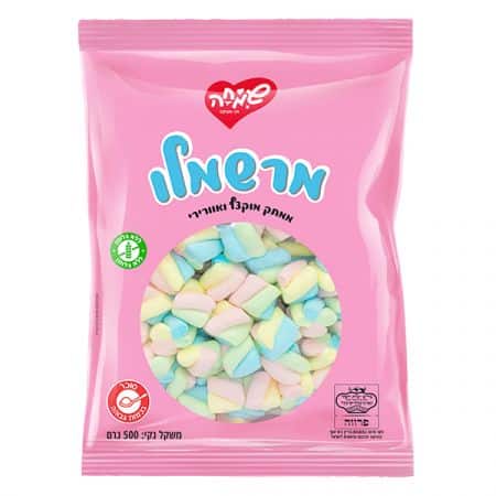 מרשמלו טוויסט 500 ג' תותי פרוטי צבעוני