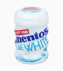 מנטוס פיור וויט ללא סוכר 60 גרם