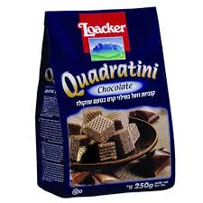 וופל לואקר קואדרטיני קקאו 250 גרם