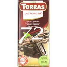 טוראס שוקולד מריר 72% קפה ללת
