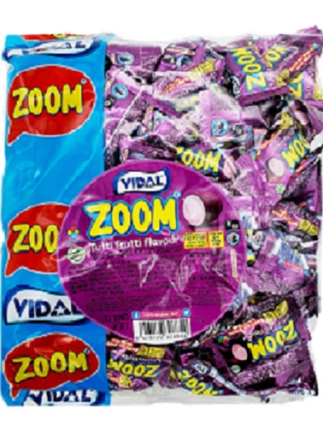 מסטיק זום עם מילוי בטעם תותי פרוטי 1 ק