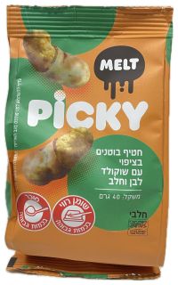 PICKY חטיף בוטנים בציפוי שוקולד שיש 40 גרם