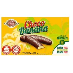 ממתק בטעם בננה בציפוי שוקולד מריר 238 גרם