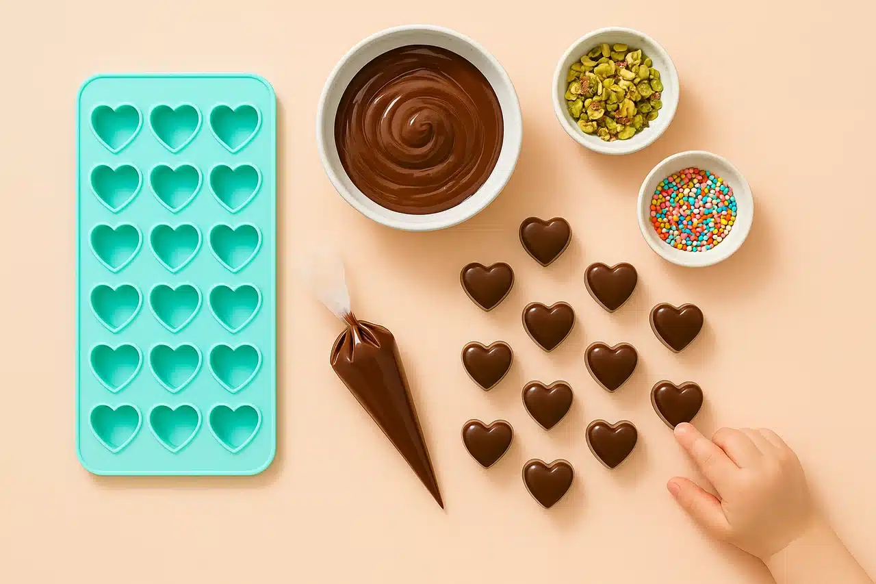 סדנת שוקולד ביתית ליצירת פרלינים