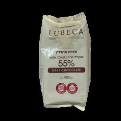 מטבעות שוקולד מריר 55% לובקה 400 גרם