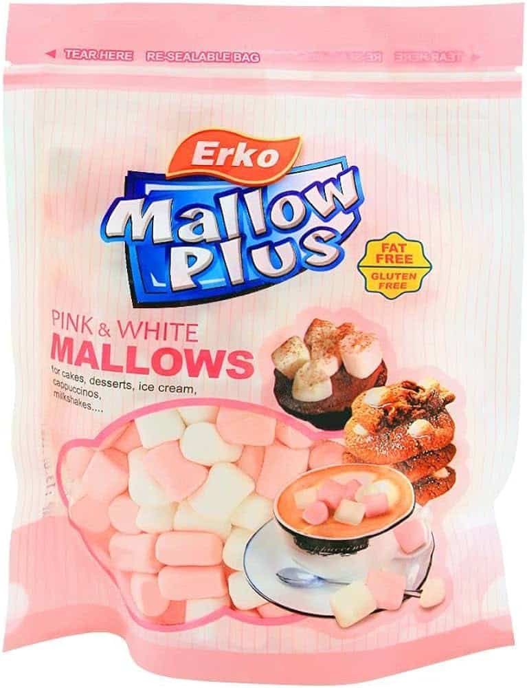 מלו פלוס מרשמלו מיני ורוד לבן 100 גרם