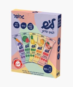 מארז של 10 יח' רצועות פרי מיקס 140 גרם