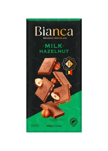 ביאנקה שוקולד חלב אגוזים 100 גרם
