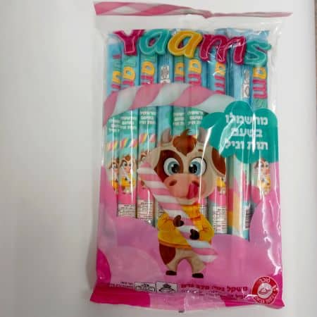 מארז מקלות מרשמלו יאמס צבעוני 18 יח' 270 גרם