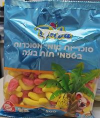 גומי תנתה 500 גרם מיקס מסוכר מיני תות בננה