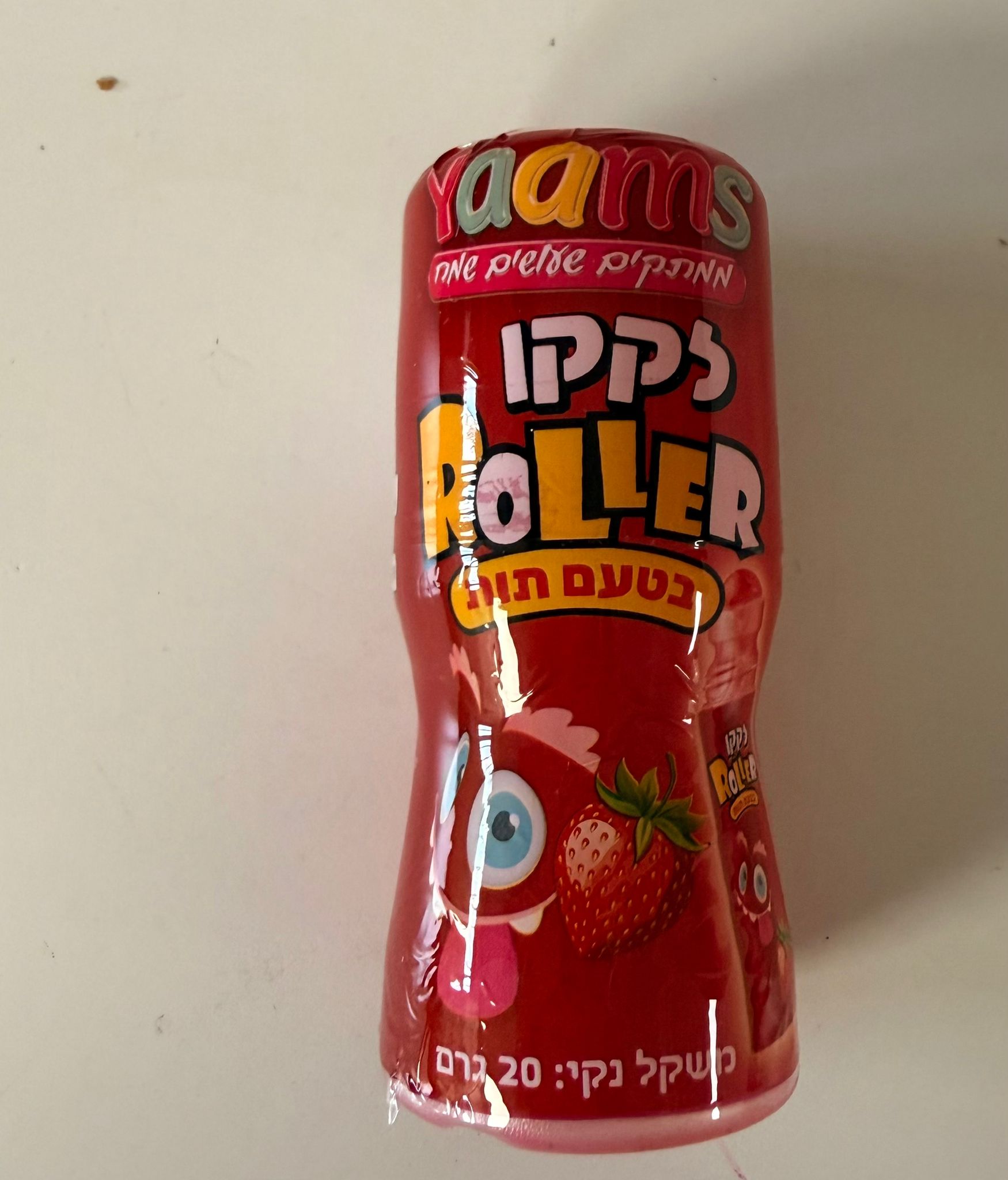 יאמס לקקן רולר תות 20 גרם