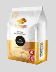 מטבעות שוקולד לבן להמסה 28% קקאו בד