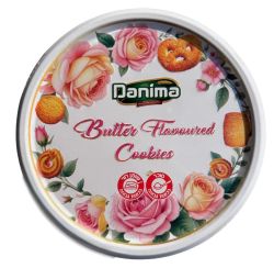 עוגיות טעם חמאה קופסת פח ורדים 114 גרם